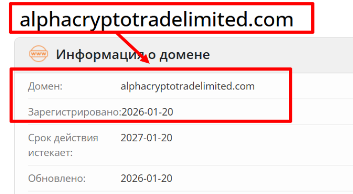 Мошеннический брокер Alpha Crypto Trade (alphacryptotradelimited.com) Отзывы и возврат денег!