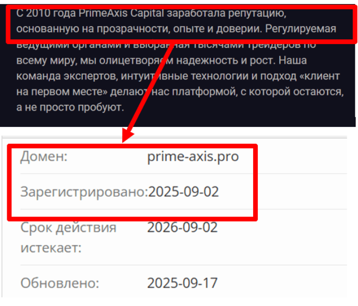 Мошеннический брокер PrimeAxis Capital (prime-axis.pro) Отзывы и возврат денег!