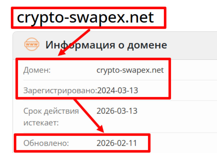 Мошеннический обменник Сrypto swapex (crypto-swapex.net) Отзывы и возврат денег!