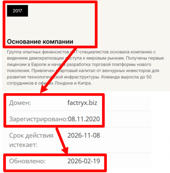 Мошеннический брокер Factryx (factryx.biz) Отзывы и возврат денег!