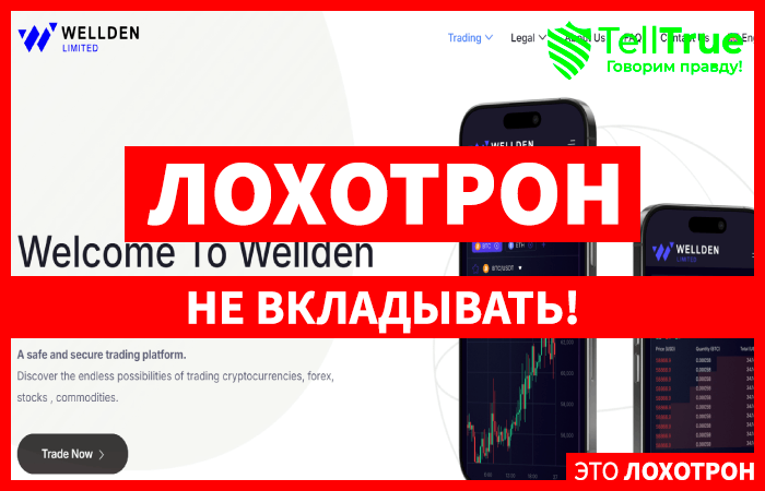 Мошеннический брокер Wellden Limited (welldenlimited.com) Отзывы и возврат денег!